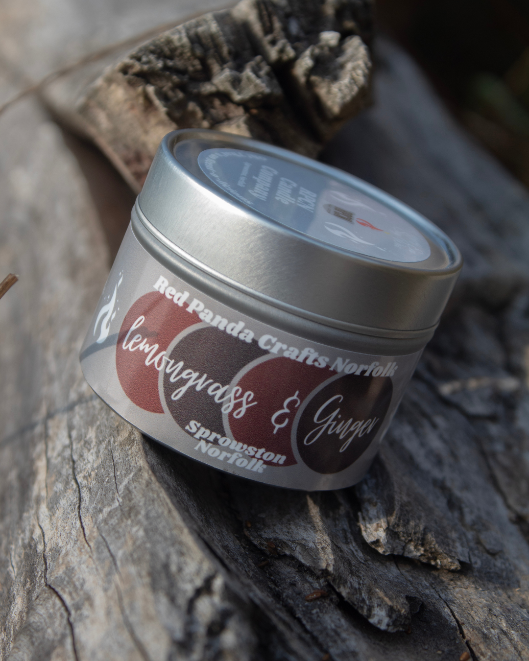 Lemongrass & Ginger Hand-poured & luxury Soy Candle Tin