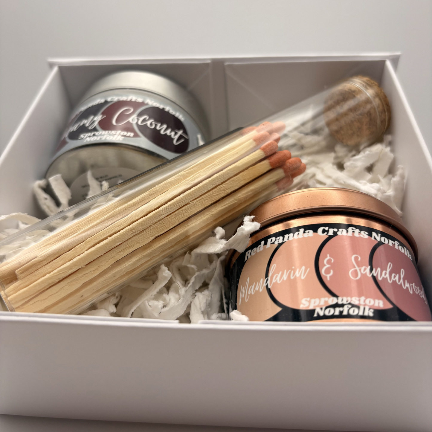 Gifts Box - 2 Candle & Match-bottle