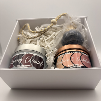 Gifts Box - 2 Candle & A Desk Diffuser