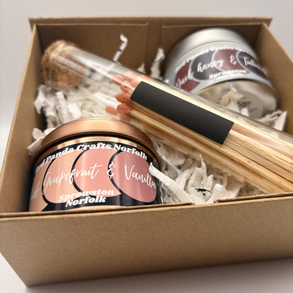 Gifts Box - 2 Candle & Match-bottle