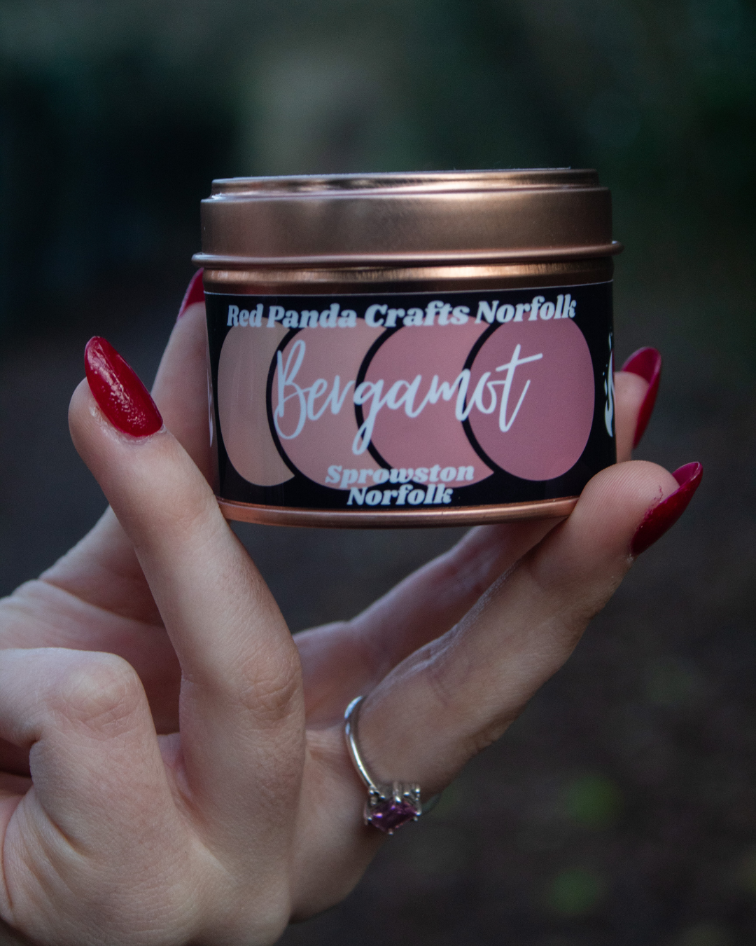 Bergamot Hand-poured & luxury Soy Candle Tin