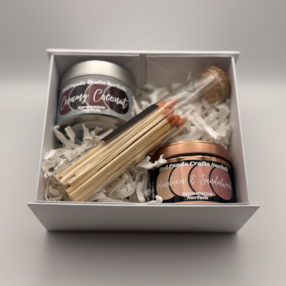 Gifts Box - 2 Candle & Match-bottle