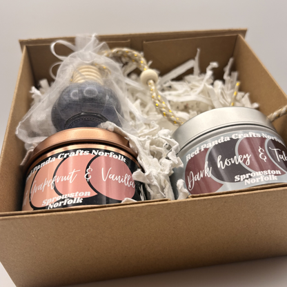 Gifts Box - 2 Candle & A Desk Diffuser