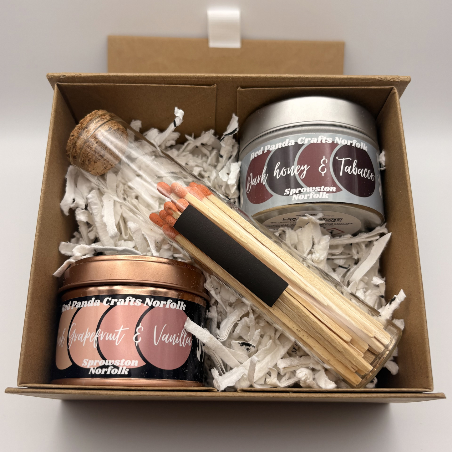 Gifts Box - 2 Candle & Match-bottle