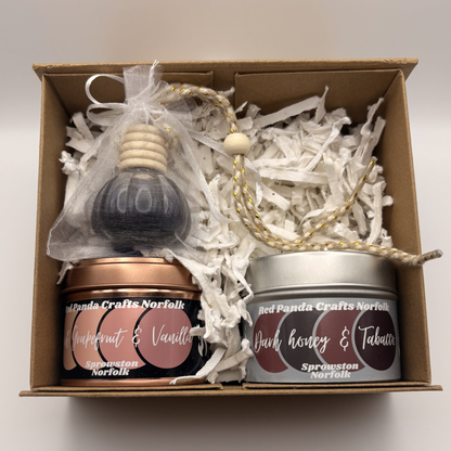 Gifts Box - 2 Candle & A Desk Diffuser