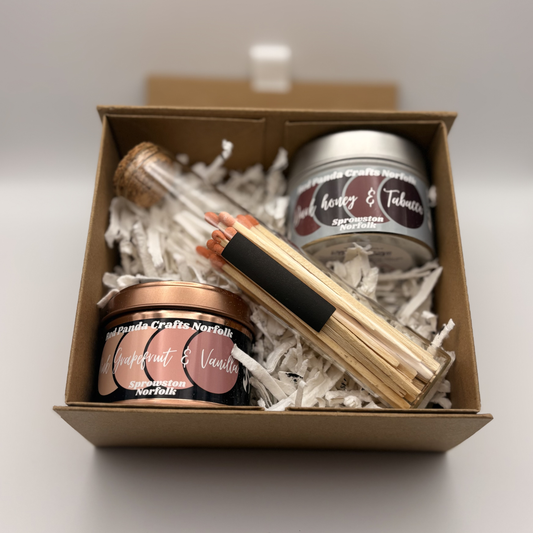 Gifts Box - 2 Candle & Match-bottle