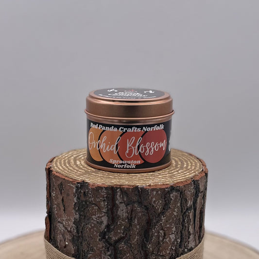 * SALE * Orchid Blossom Hand-poured & luxury Soy Candle Tin