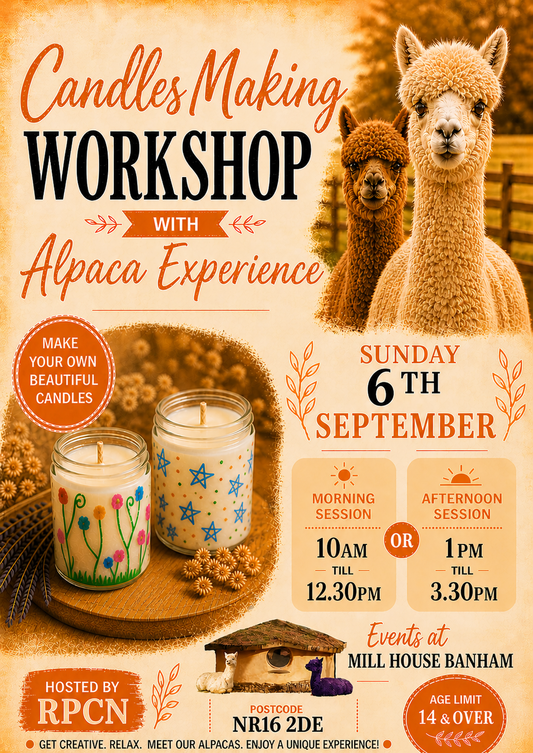 Candle Making & Alpaca Experience - 6th of September