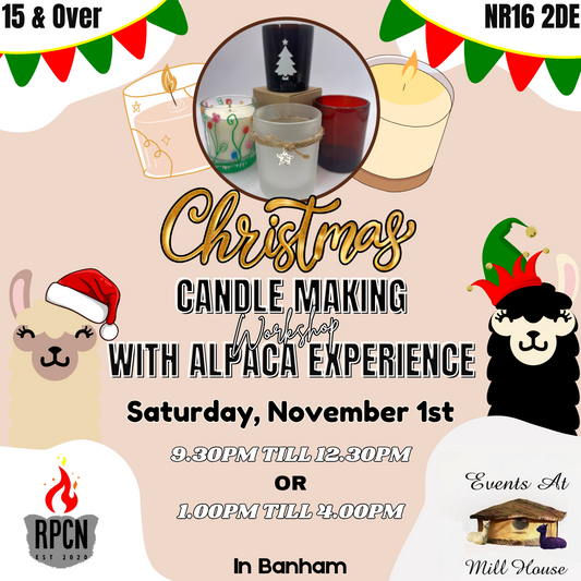 Christmas Candle Making & Alpaca Experience - 1st of November