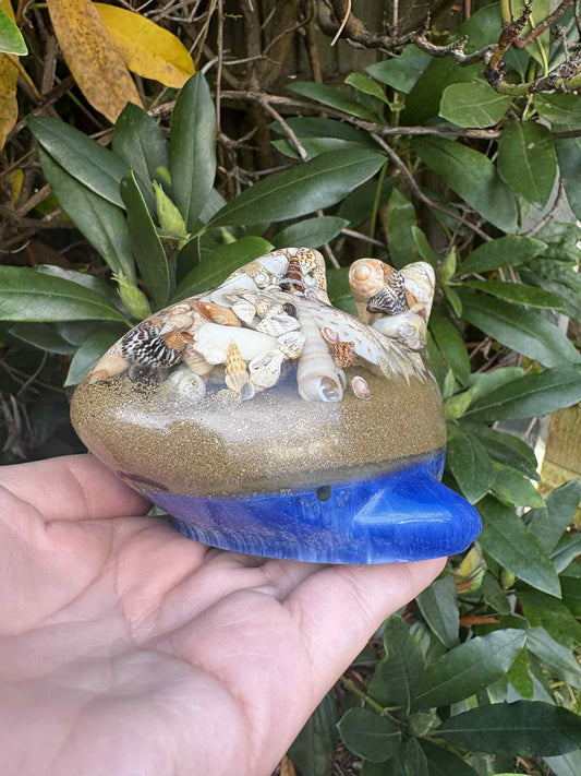 Beach Theme Resin Whale