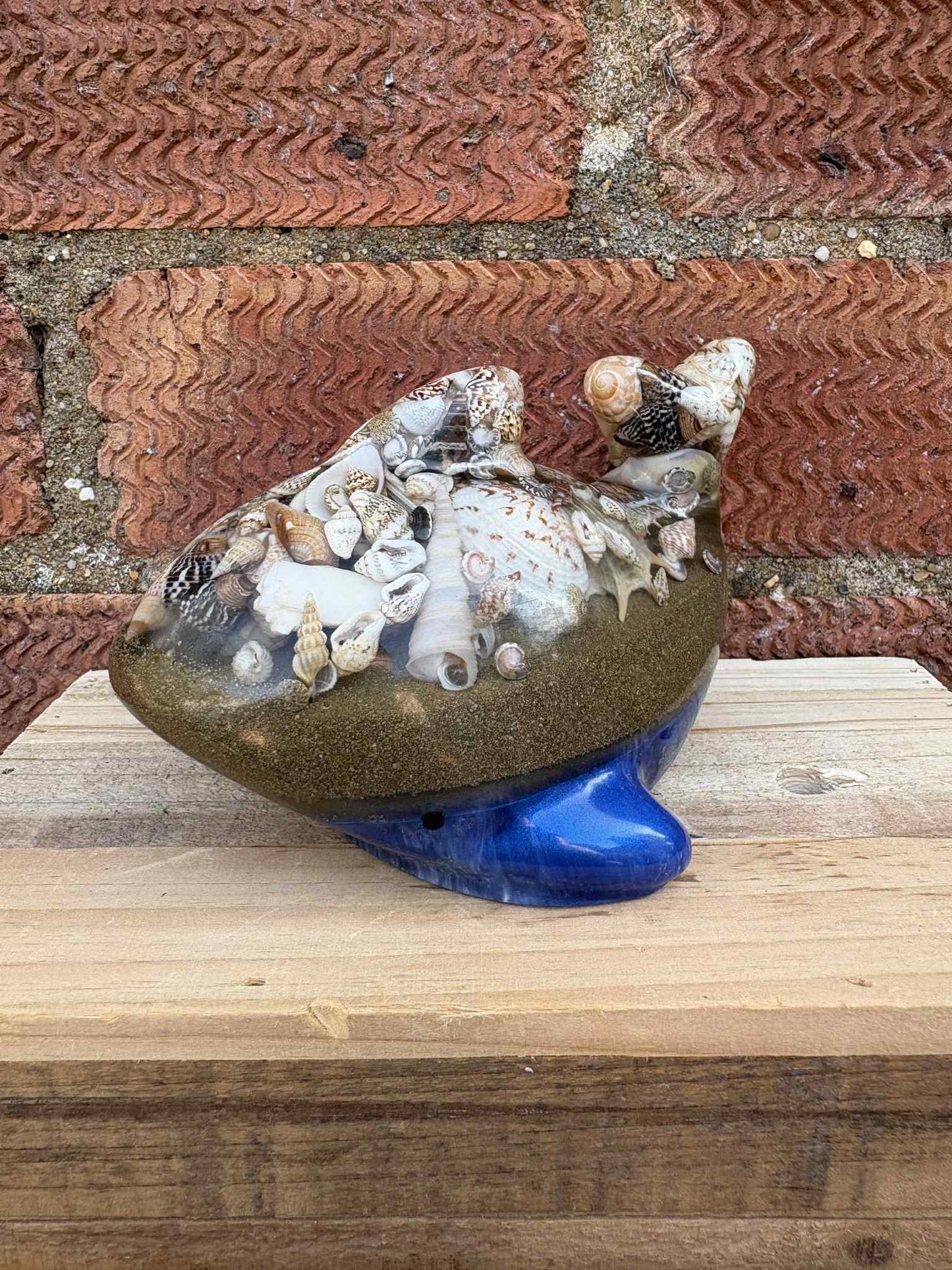 Beach Theme Resin Whale
